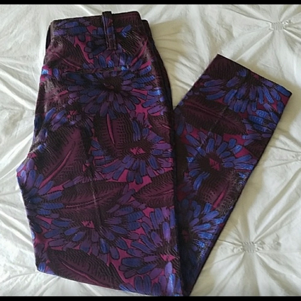 J.Crew Garden Pant in Midnight Floral NWT